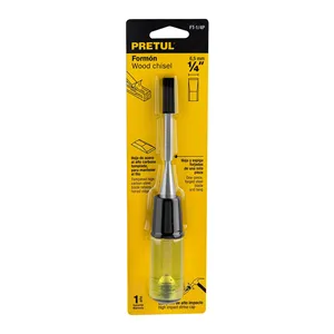 Pretul 1/4' Carving <strong>Chisel</strong> Set Box of 6 Units DIY Grade Corner <strong>Chisel</strong> with Wood <strong>and</strong> Steel Handle for Wood Carving Wood Work - Product Image 4