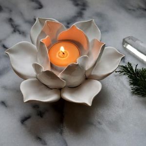 Nhựa khuôn nến cho DIY hộp đồ trang sức sen Silicone bê tông khuôn mẫu cho người giữ ngọn nến - Product Image 5