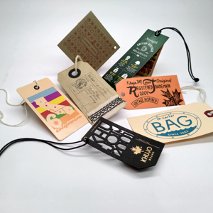 Customized Swing Tag With <strong>String</strong> <strong>Functional</strong> Hang Tag With Eyelet Fancy Die Cut Label Eco Friendly Recycled Garment Tag - Product Image 5
