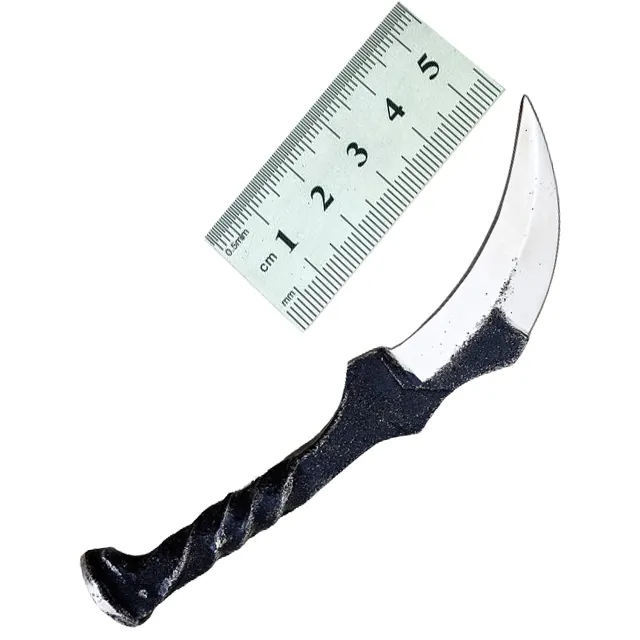 זעיר להב קטן גודל בעבודת יד מימי הביניים רכבת ברזל סכין ייחודי עיצוב יד מזויף מתנת סכין עתיק סכין