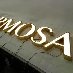 <strong>LED</strong> Channel Letter Outdoor Front Illuminated Sign Custom Shopfront Outdoor <strong>LED</strong> Face-lit Signage Light up Stainless Steel Sign - Product Image 6