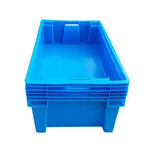 Cajas apilables anidadas gruesas, contenedores de almacenamiento de transporte con ventilación de plástico, cajas de verduras y frutas - Product Image 4