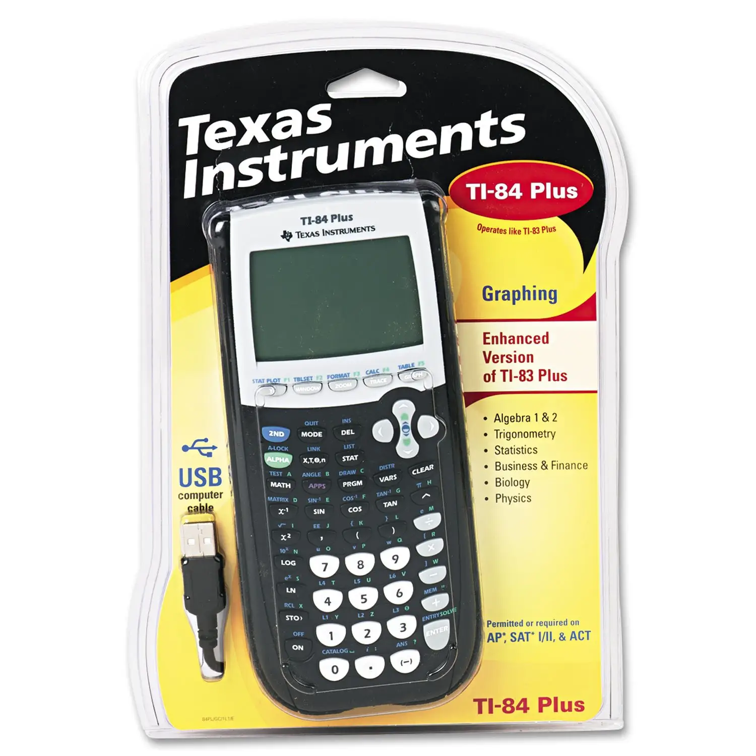 100% Authentic Texas Instruments Ti-84 Plus Graphics Calculator For Sale With Complete Parts And Accessories Worldwide