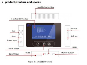 EXV9210 İngilizce sürüm CE FCC 4K TV test için harici ekran Video testi USIT/CEDS/iss/EPI/CSPI Adpter panoları ile - Product Image 4