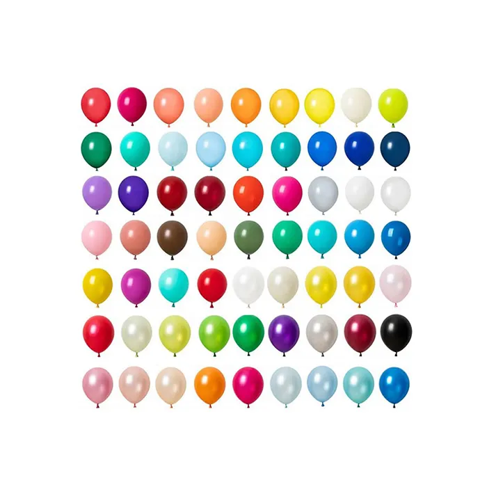 Melhor Classe Cor Retro Decoração Matte Pearl Biodegradável Látex Hélio 12 Polegadas Mixed Party Balloons