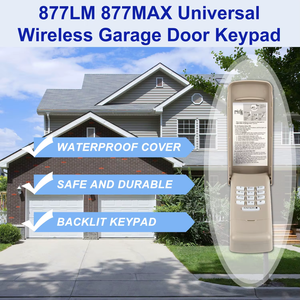 Клавиатура LiftMaster 877MAX с дистанционным управлением для открывания Гаражных дверей, Система бесключевого доступа для 878MAX 877LM 977LM 377LM 376LM 315MHz 390MHz - Product Image 2