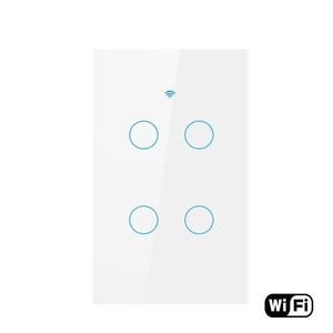 Per Tuya wi-fi Smart presa a muro 1/2/3/4 Gang Touch interruttore luce Zigbee App di rete di controllo Wireless uso domestico interruttori a parete