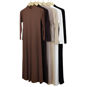 Uzun elbise Trendy tasarım uzun kollu etnik müslüman giysileri swear Soft yumuşak el hissediyorum dayanıklı yüksek kaliteli Nawra - Product Image 6