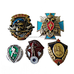 Özel Logo kartal kalkan rozeti özel takım kulübü hatıra 3D Pin rozeti Metal montaj vidaları ile lig rozeti - Product Image 1