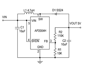 Chipown çin orta ve mobil güç için AP2004HTCER-ADJ yüksek verimli voltaj regülatörü IC, beyaz LED sürücü - Product Image 5