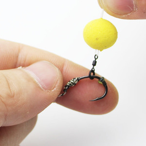 Matt Black Carp Fishing Hook Ring <strong>Swivels</strong> Connector Rolling <strong>Swivel</strong> with Ring for D-Rig Chod Rig Tackle <strong>Swivels</strong> - Product Image 2