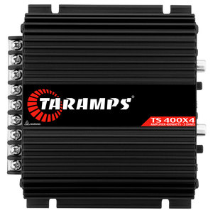 Taramps TS 400x4 Black with Automatic High Level <strong>Input</strong> 400 Watts RMS 2 Ohms 4 Channels Full Range Car <strong>Audio</strong> <strong>Amplifier</strong> System - Product Image 1