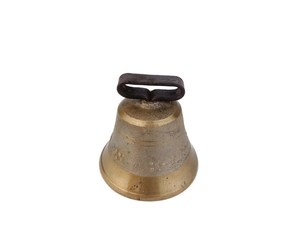 Thụy Sĩ Đồng Chuông Cổ Điển bò chuông melchtal Thụy Sĩ cổ điển sang trọng Brass tay chuông với Brown gỗ xử lý trường receptionn - Product Image 4