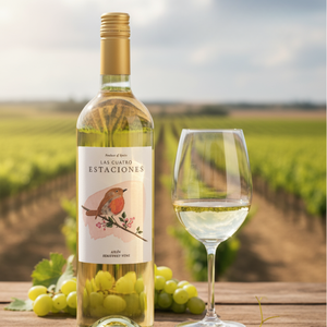 Las cuatro estaciones, trắng bán ngọt, 100% airen, rượu vol 11%, varietal Tây Ban Nha, 0,75lt, từ castilla La Mancha. - Product Image 3