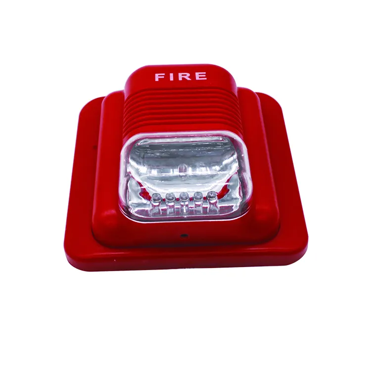 Sirena estroboscópica direccionable inalámbrica, accesorio de sistema de alarma contra incendios, bocina direccionable inalámbrica con luz LED a precio barato