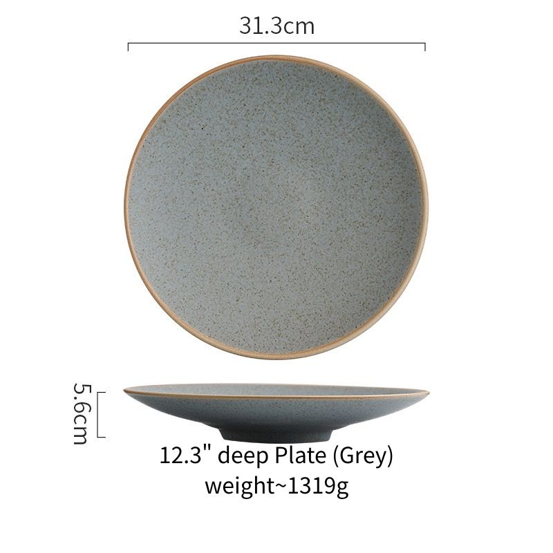 Assiette profonde 12,3" (Gris)