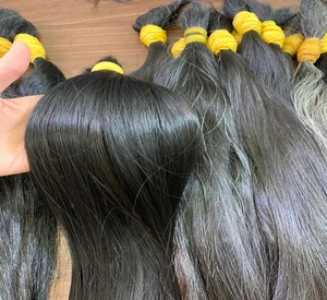 Vietnam fabrikadan en iyi toptan fiyat ile ağartma için bir donörden kaliteli bakire saç toplu doğal renk - Product Image 1