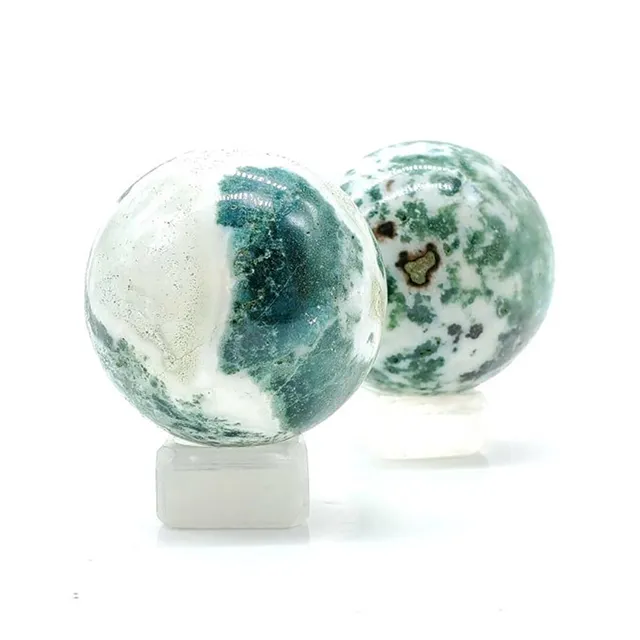 Bolas de ágata de árbol, fabricante de bolas de ágata, esferas de cristal para Reiki, piedra curativa y curativa de cristal, venta al por mayor
