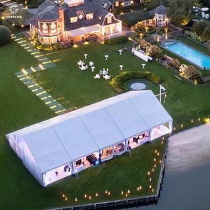 Luxe Clear Top Glazen Locaties Witte Amerikaanse Bruiloft Grote Heldere Overspanning Structuur Tent Fabrikant Bruiloft Tent Te Koop - Product Image 5