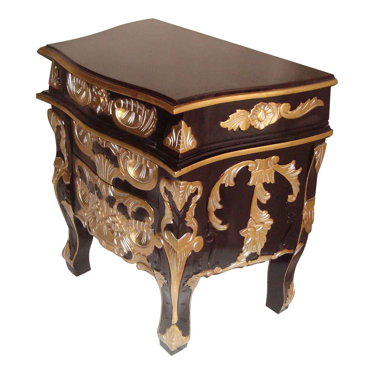 Brun foncé et feuille d'or