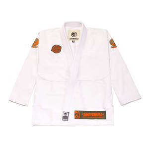 柔術GI男性用IBJJF着物BJJプレシュリンク生地450/400/350GSMコットンパール織りカスタム刺Embroidery着物