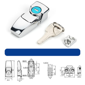 Kete K604 dağıtım kutusu gömme gizli kapı kilidi açık elektrikli dolaplar çile araç kutusu geçiş mandalı kilitleri - Product Image 6