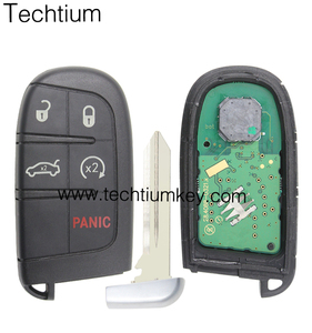 4 1 Tasten Smart Remote Autos chl üssel für Fiat Keyless Complete Auto Key mit ID46 Chip mit Klinge 433MHz - Product Image 2