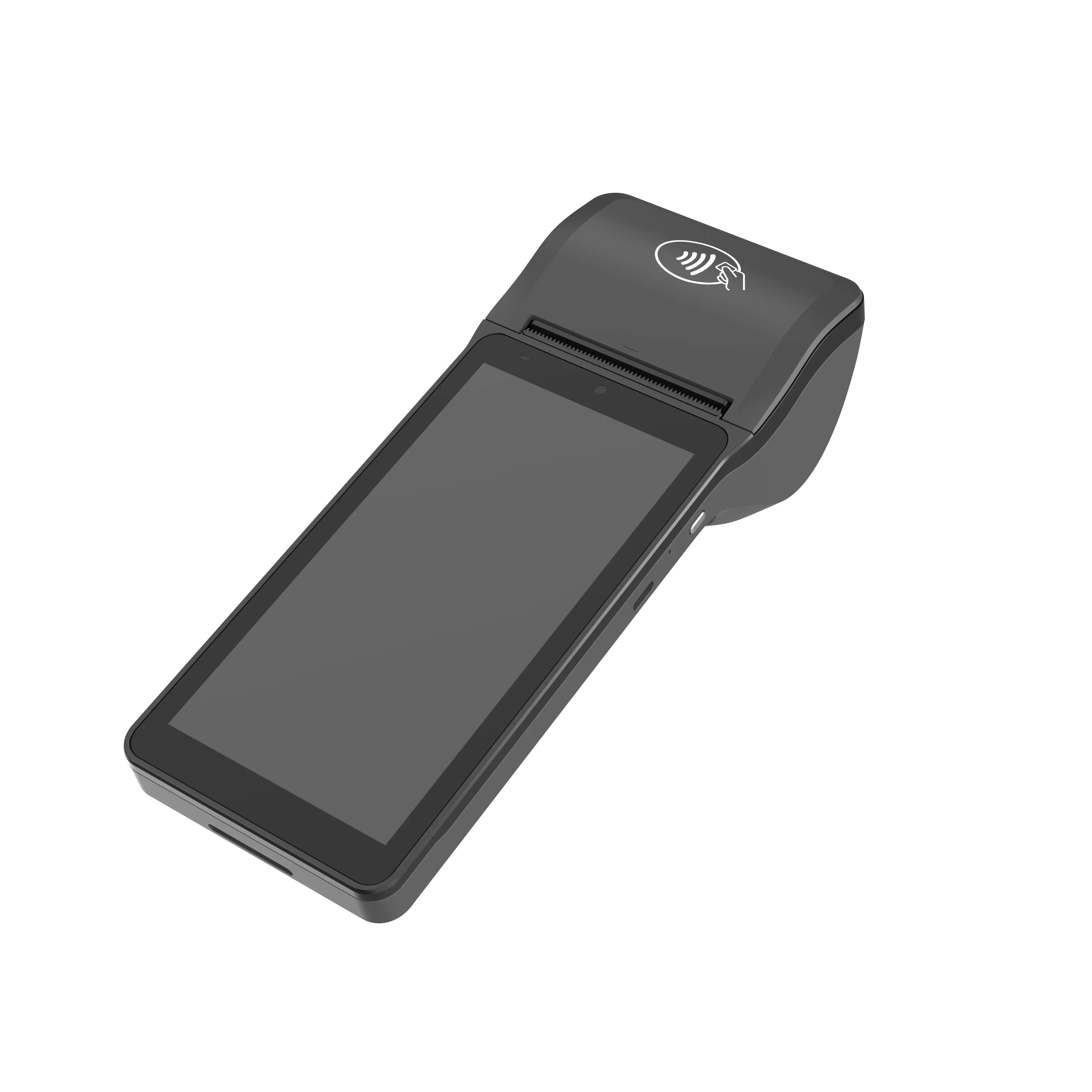 Mesin POS ponsel layar sentuh 5.5 inci, sistem Pos perangkat lunak restoran, mesin Centerm Mobile Android 12 POS Wifi 4G Terminal inci