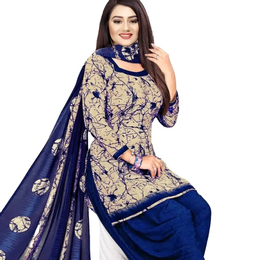 Punjabi Patiyala Ready to Wear Wholesale Dress Suit Indian Pakistani Ethnic Ladies Party Salwar Kameez Women Cotton Adults 2022