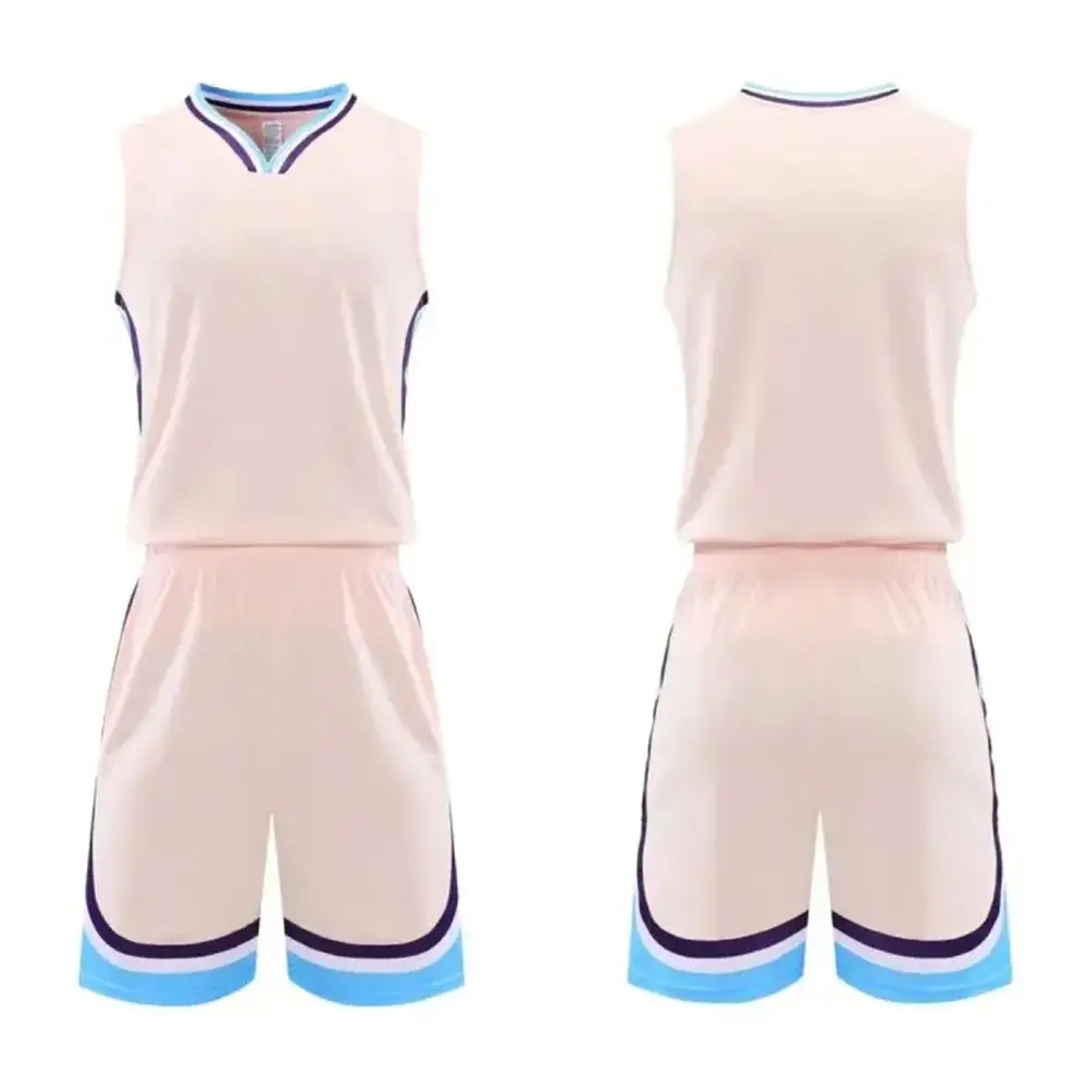 2024 fabricante puro uniforme de baloncesto nueva llegada uniforme de baloncesto diseño personalizado Logo equipo uniforme de baloncesto