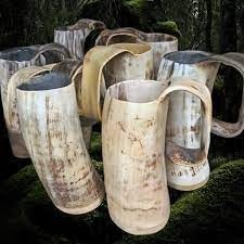 Authentic Viking Mug <strong>Horn</strong> Tankard Handcrafted Medieval Drinking Vessel Custom Logo Engraving 500ml 200ml 14oz Animal <strong>Horn</strong> <strong>Cup</strong> - Product Image 4