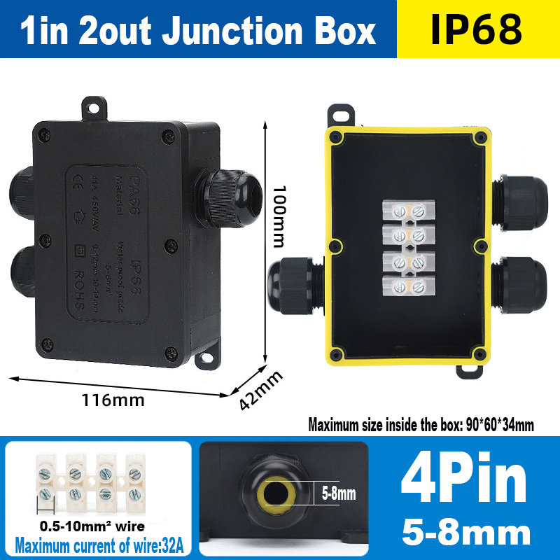 1in 2out large 4pin(5-8mm)