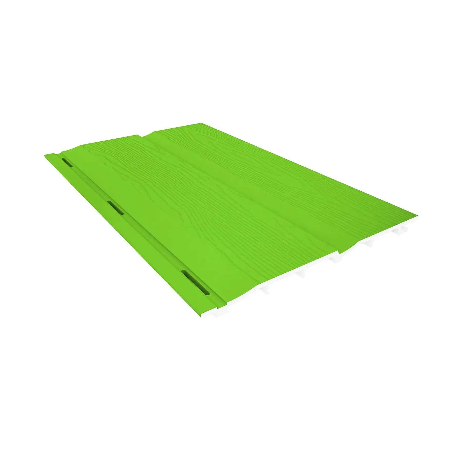 Vibrant ISOMUR Matt Outdoor Covering - Fluorescent Green Wood Sandwich Panel | 300cm - Bold & Innovative Cladding