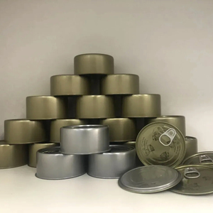空圆形食品级锡罐制造商食品罐头易开盖锡罐 - Product Image 1