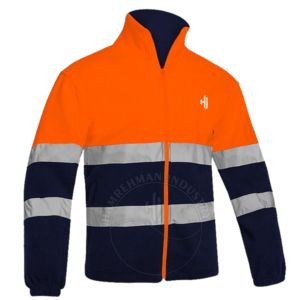 反光夹克冬季安全反光道路安全HiVis冰柜夹克织物建筑安全安全背心反光 - Product Image 4