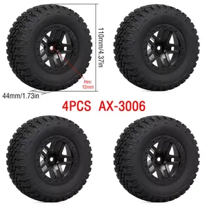 Austar4x4 RCゴムタイヤホイール1/10ショートコーストラック用ARRMA Traxxas車