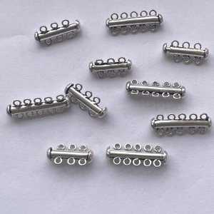 3 Strands 5 Strand 925 Sterling Silver Separator Layering Gold Micron Real Findings <strong>Clasp</strong> Hook <strong>Clasps</strong> Hooks DIY Layer <strong>String</strong> New - Product Image 3