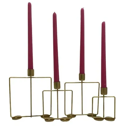 Quattro pezzi elegante portacandele accessori per l'illuminazione candelabri candelabri in ottone candelabri portacandele forniture all'ingrosso