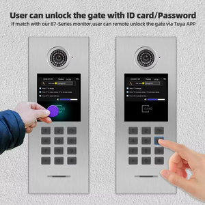 Sistema de videoportero inteligente Anjielo, 10 unidades, videoportero IP de 7 pulgadas, teléfono para sistema de control de seguridad de apartamentos múltiples - Product Image 2