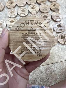 Handmade truyền thống bằng gỗ tủ lạnh nam châm paperweight & bia Opener với hình dạng không đều-Cảm ơn bạn món quà bằng gỗ mảng - Product Image 5