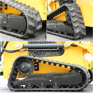 Miễn phí vận chuyển đa chức năng nhỏ cao su tam giác Crawler theo dõi mini Skid chỉ đạo Bộ nạp xô tập tin đính kèm động cơ đầy đủ - Product Image 4