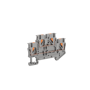500V 22A Push-in <strong>Double</strong>-<strong>Layer</strong> PTTB2.5 <strong>Terminal</strong> <strong>Block</strong> Made of PC &amp; Nylon for Automotive <strong>Spring</strong> Applications DIN Rail Mounting - Product Image 1