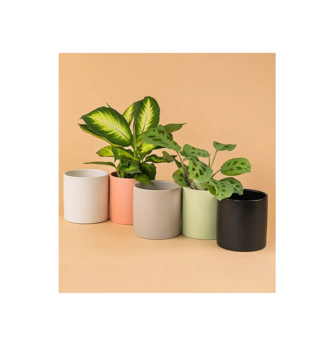 Vaso de cerâmica para plantas, vaso de cerâmica com esmalte e gelo, vaso de flores para decoração de casa e jardim, artesanato em alta venda
