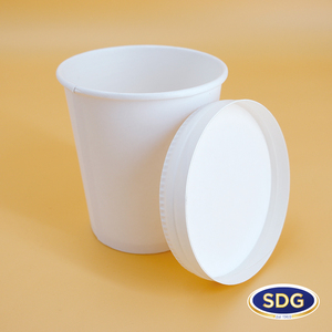 Özelleştirilebilir 940ml biyobozunur tek duvar dondurma fincan 31oz tek kullanımlık SNAP-ON kapak ile suyu için 118 mm - Product Image 5