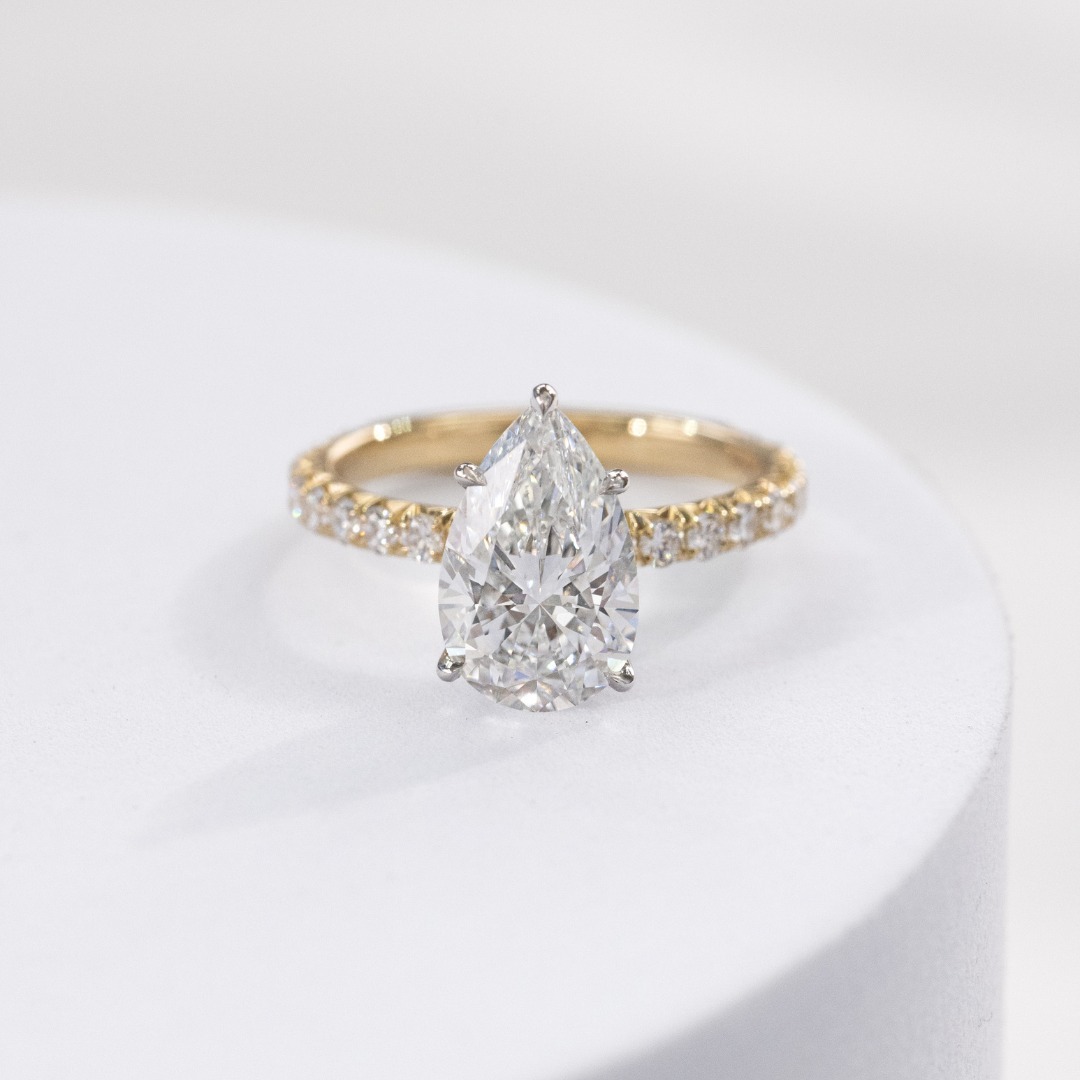 แหวนเพชรทอง14K สีเหลือง