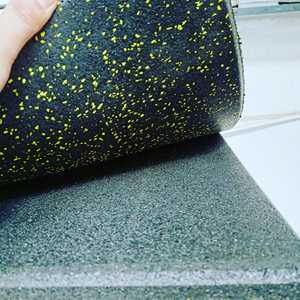 Rubber Tile <strong>Epdm</strong>+Sbr Non-Toxic 100x100x2 <strong>Cm</strong> (17+3) Suitable for All Kinds of Indoor Sports Hall No Dispersion Antibacterial - Product Image 2