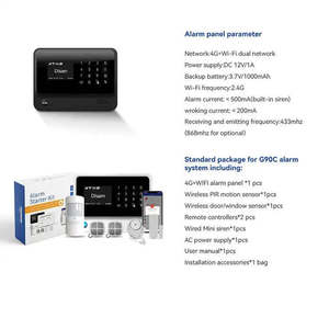 2025 Neuestes 4G Anti-Diebstahl-WiFi-Alarmsystem mit integrierter Überwachungs kamera in APP-und CMS-Center-Überwachungs software - Product Image 6