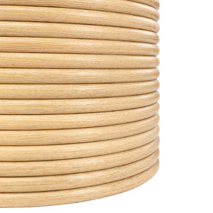 Esszimmers tuhl aus massivem Teakholz mit Gewinde design und ausgestattet mit einer Glasplatte für drinnen und draußen - Product Image 4