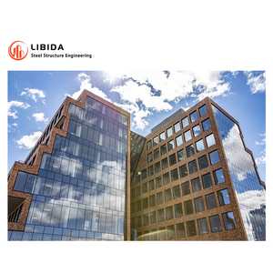 Design moderno sistema di rivestimento in vetro stratificato con doppi vetri per edifici telaio in alluminio e lega con caratteristiche di sicurezza per facciate - Product Image 2