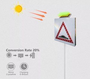 Soddisfare le richieste del Cliente requisito del governo di Alluminio Traffico Pedonale Lampeggiante Segno di Avvertimento Con Sensore A Infrarossi - Product Image 6